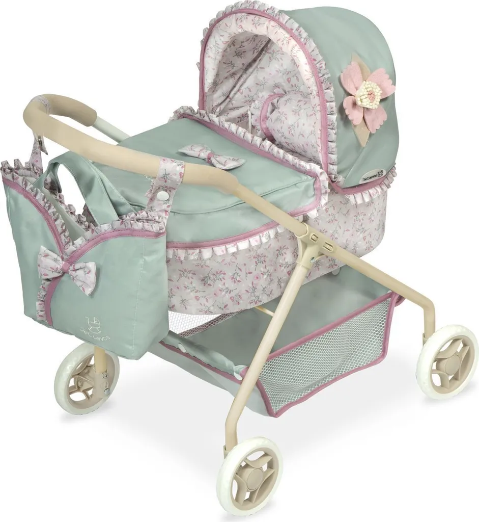 Poussette de Poupée pour Promenades en Extérieur Collection Provence Rose