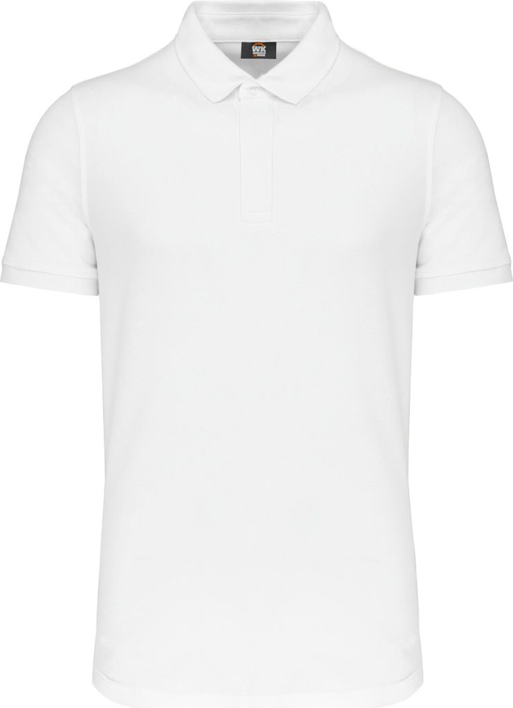 WK. Designed To Work Kurzarm-Polohemd für Herren mit Druckknopfleiste am Kragen