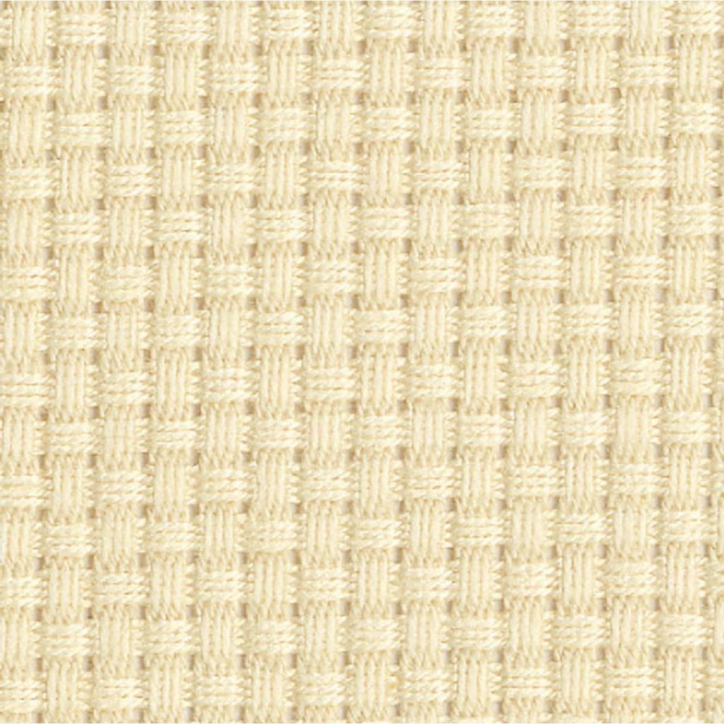 Olympus Handarbeitsstoff Javacross fine für Kreuzstich, Aida 11ct, beige, 90x50cm, 5500/1001, Baumwolle, hergestellt in Japan