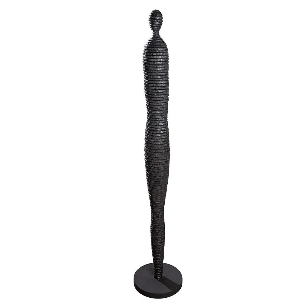 Sculpture Lorient noire 134 cm : habillez vos angles vides avec style