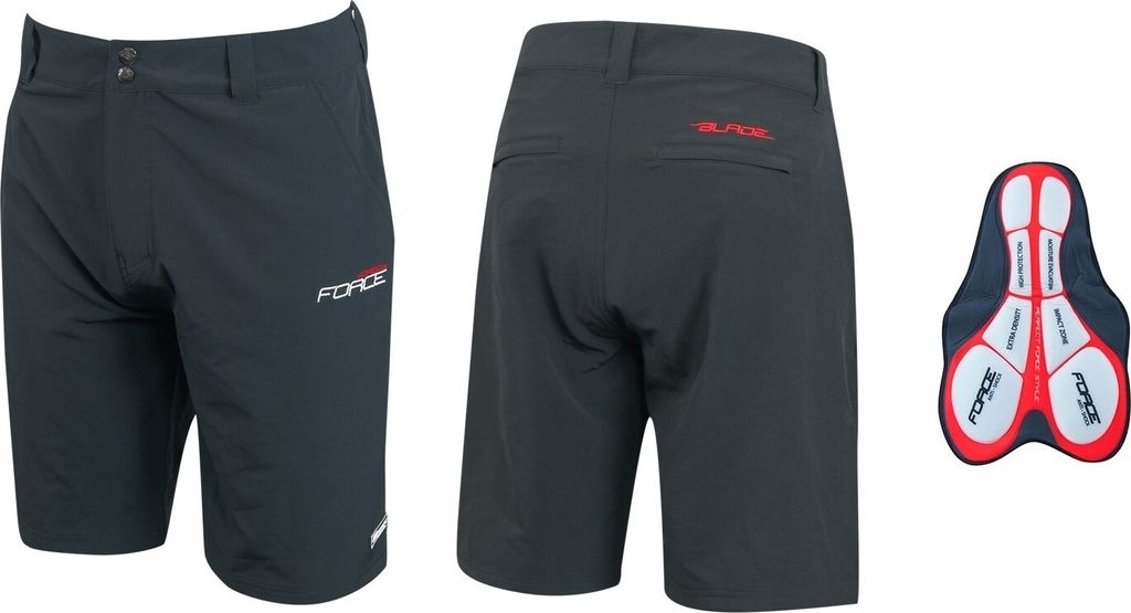 Force Blade MTB Shorts Removable Pad Black L Fahrradhose