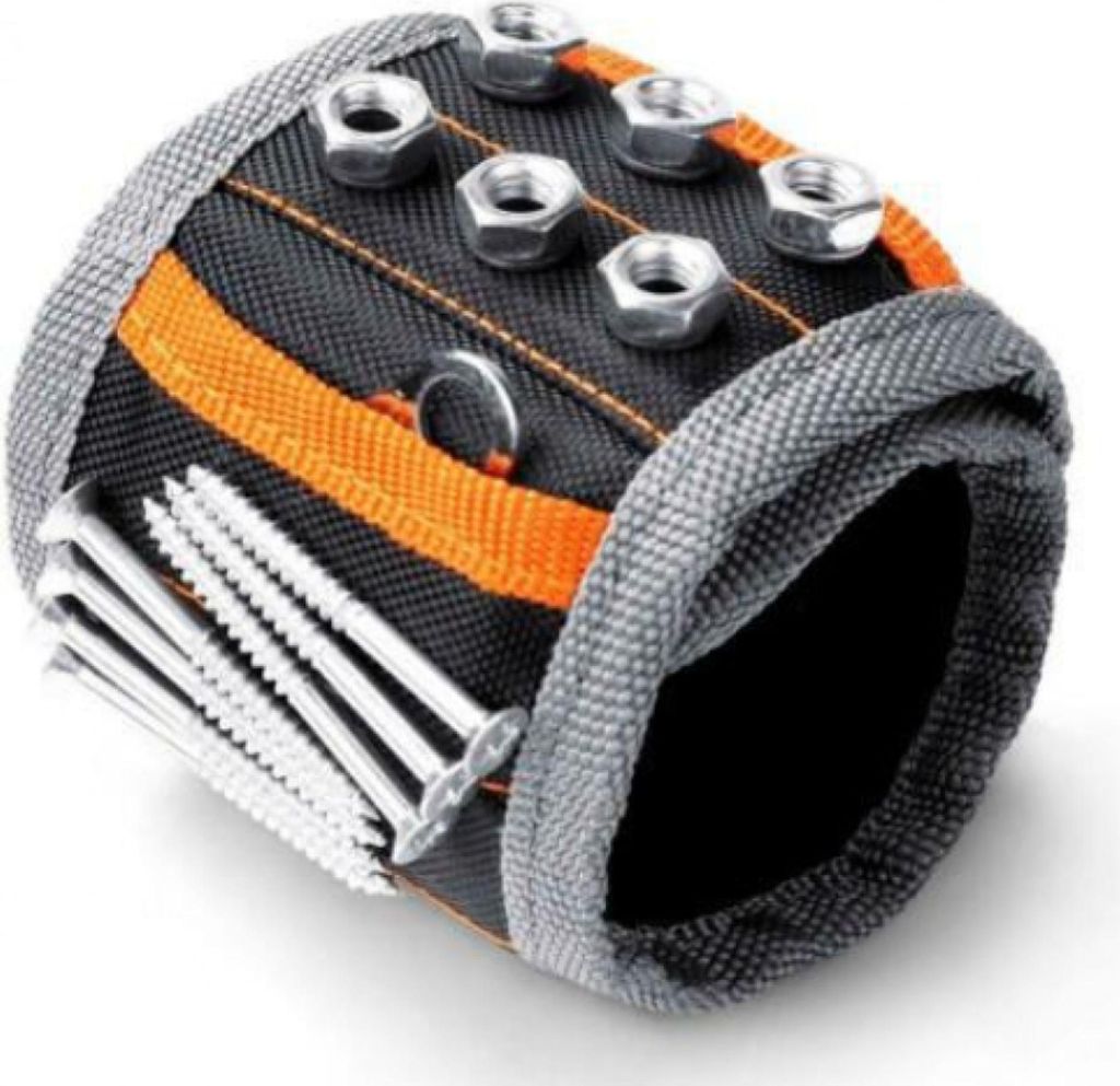 Magnetisches Werkzeugarmband mit 20 starken Magneten, ideal zum Halten von Schrauben, Nägeln und Bohrern