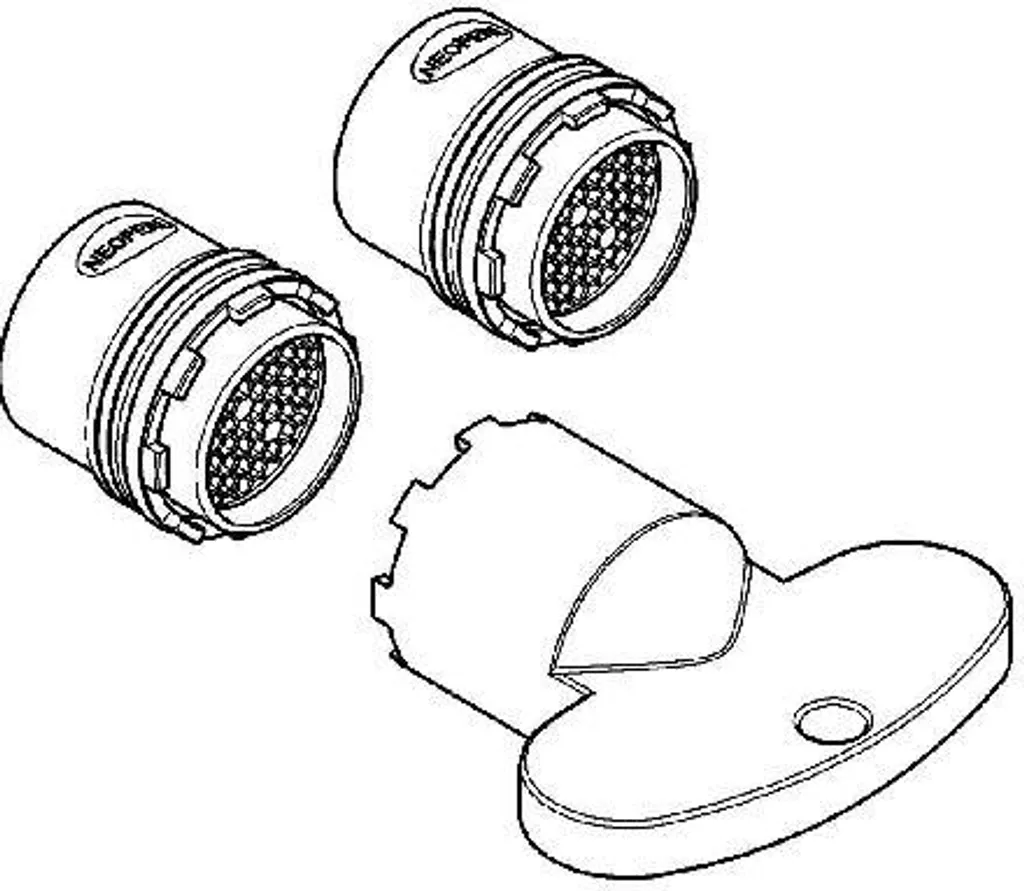 Kit Grohe 40531000 Aeratori M16,5x1 - Sistema Risparmio Acqua