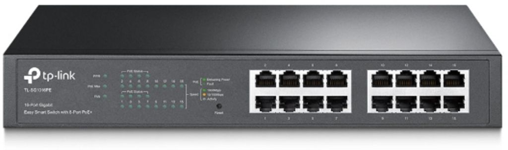 TP-Link 16-Port Gigabit Easy Smart Switch with 8-Port PoE+ Immagine del prodotto 