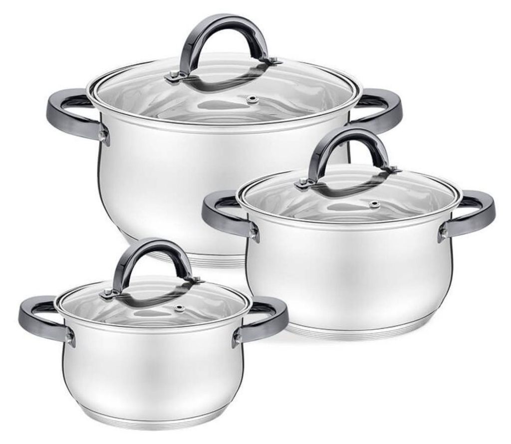 MAESTRO MR-3522-6M-BLACK 6-teiliges Topfset