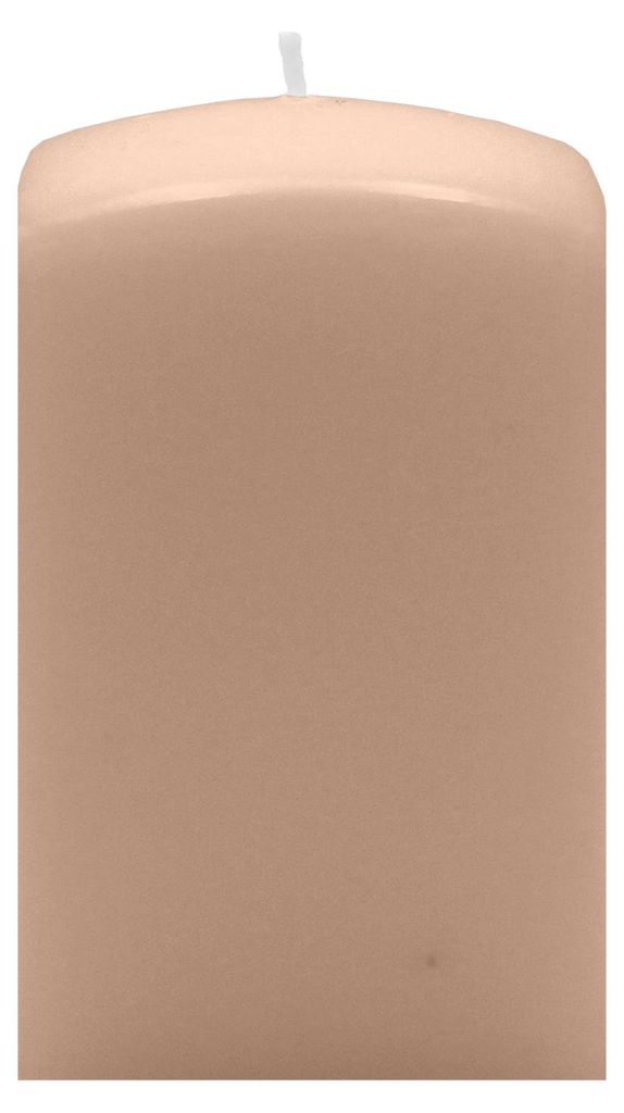 Quader Kerzen Portobello Nougat 12 x Ø 6/6 cm, 16 Stück