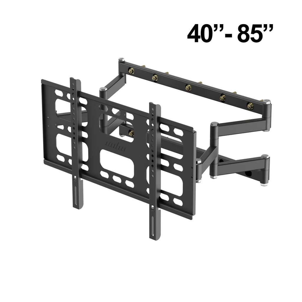 TV Wandhalterung Schwenkbar & Ausziehbar 40–85 Zoll – TV Halterung bis 100 kg, VESA 600x400 mm, neigbar & vormontiert für LED OLED LCD Fernseher