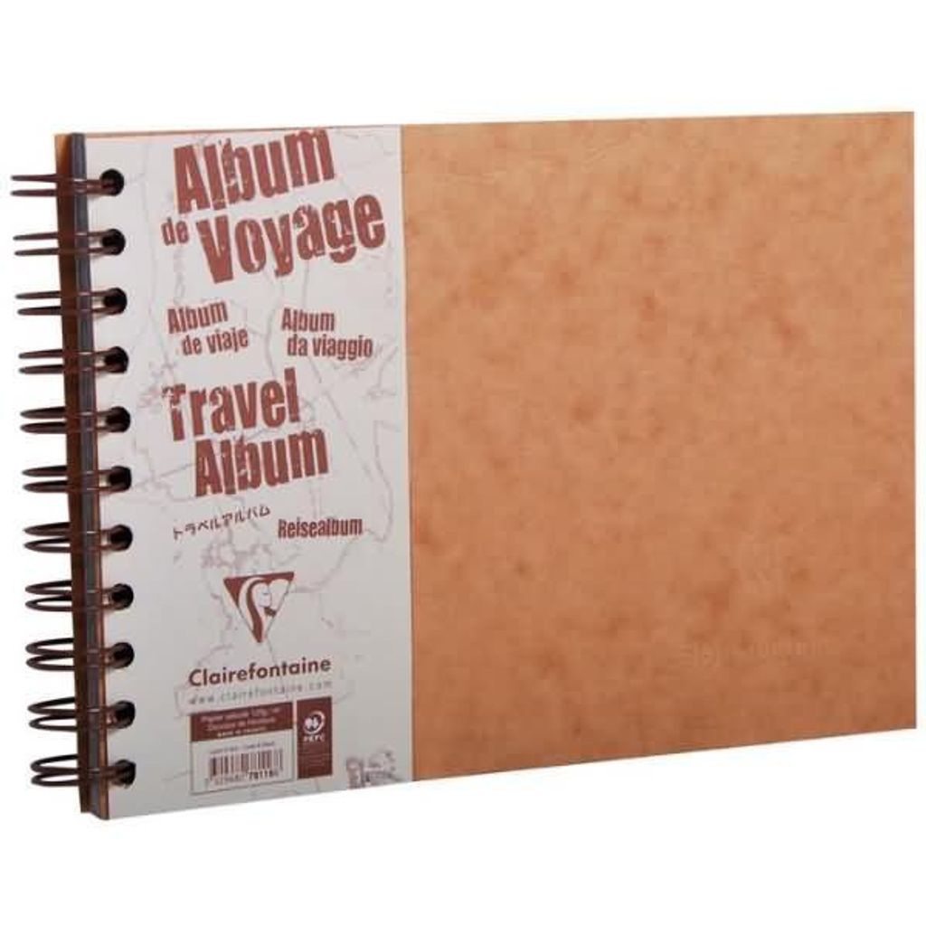 Clairefontaine Reisealbum AgeBag A5 quer lin+bl 40Bl br