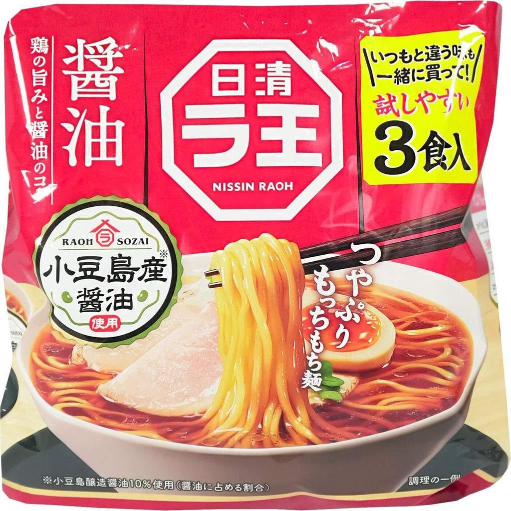 Nissin Raoh Shoyu Ramen Noodles 303g Immagine del prodotto 