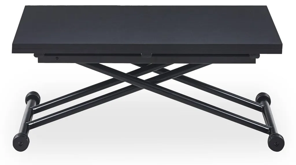 Table relevable Carrera Noir carbone : gain de place et design moderne