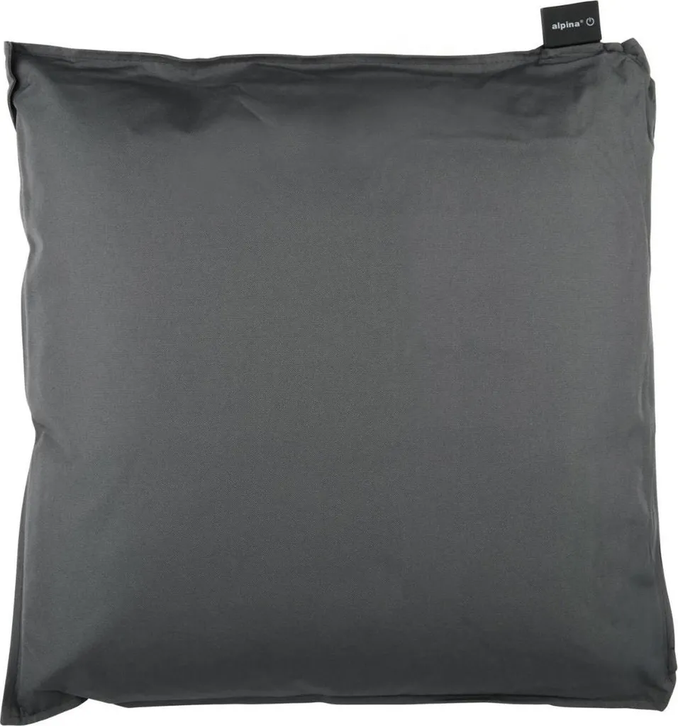Coussin chauffant électrique étanche 40x40 cm pour extérieur gris