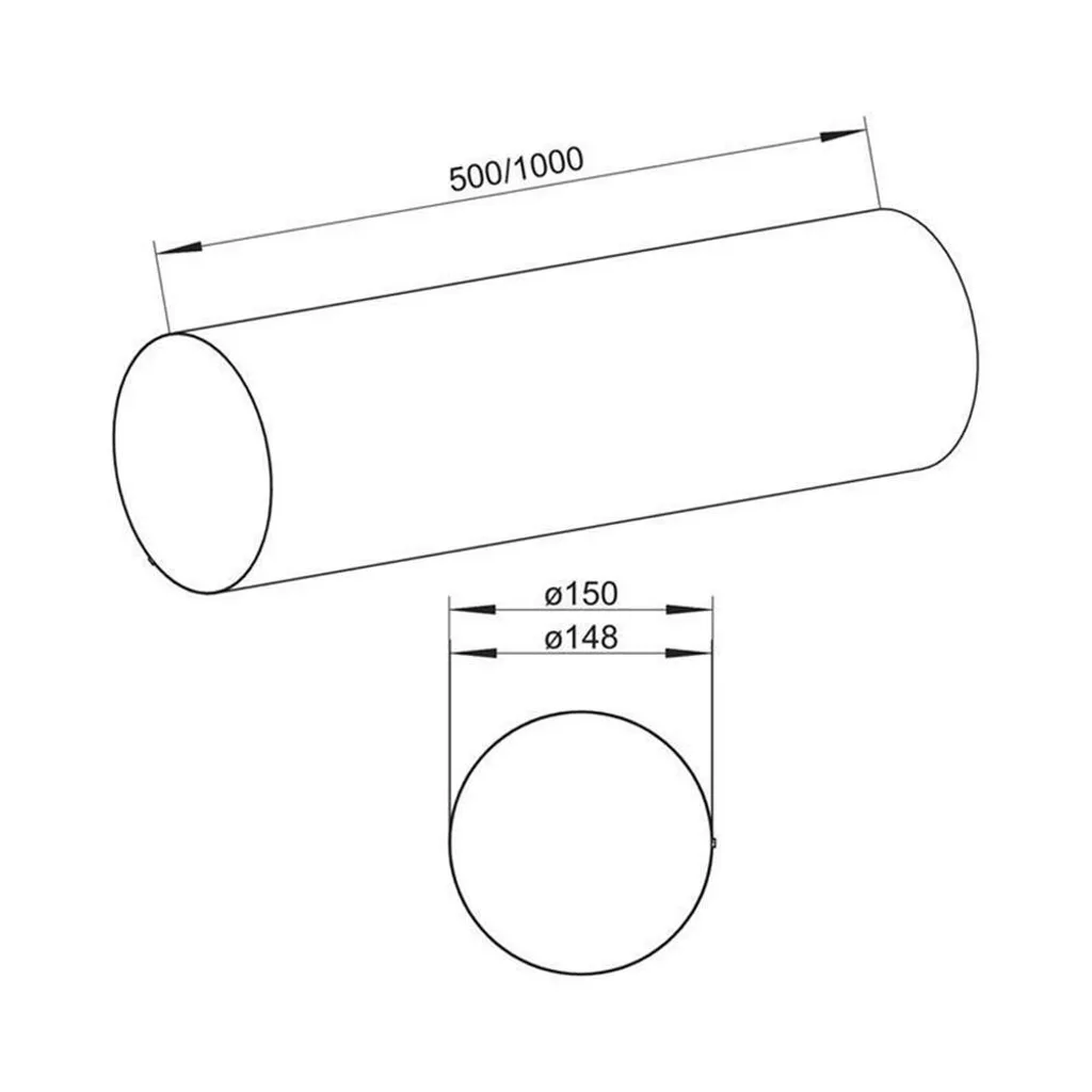 Naber 4061010 COMPAIR STEEL flow 150 Tubo Tondo Acciaio Zincato - 2