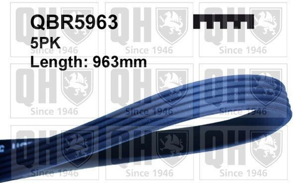 QUINTON HAZELL Keilrippenriemen 963mm für FIAT DUCATO Pritsche/Fahrgestell (230) QBR5963