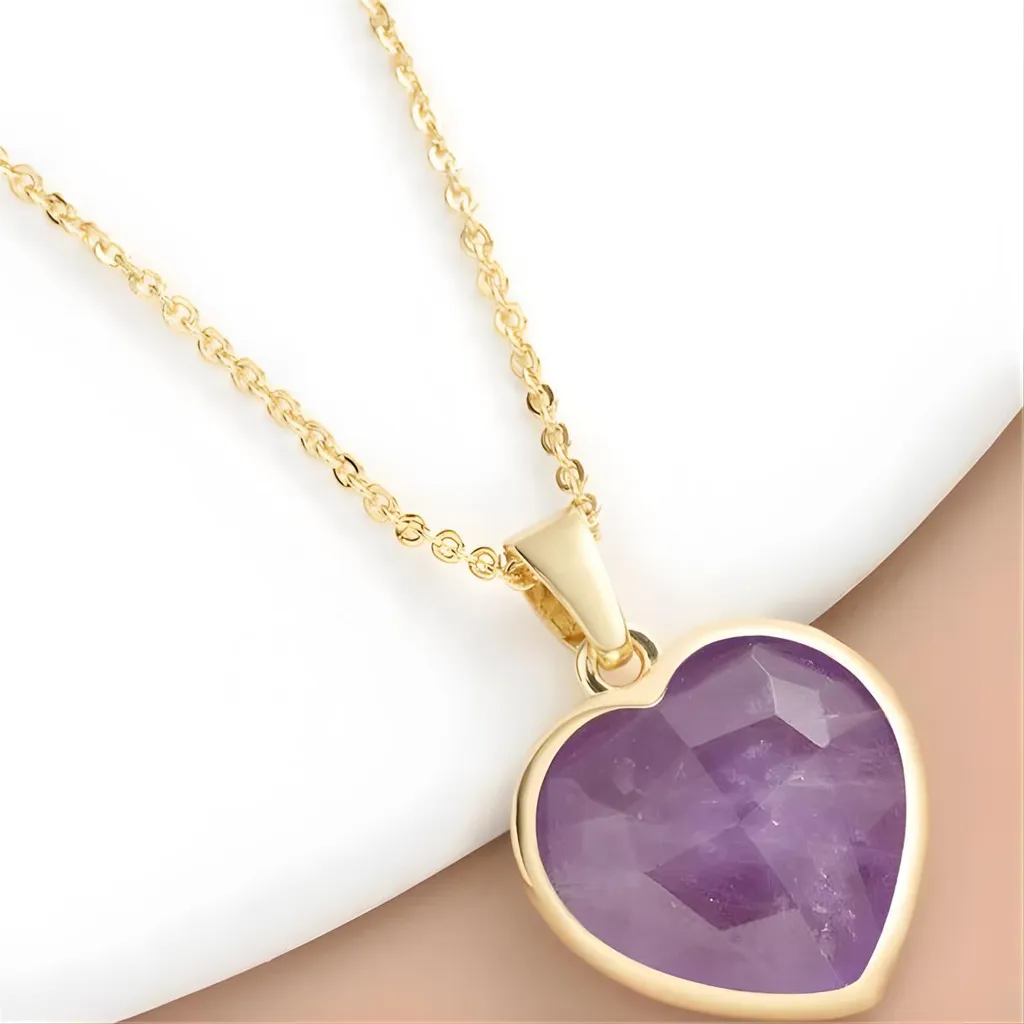 Collana Donna Elegante Viola Oro KP38991 | Accessori Glamour QH-38991