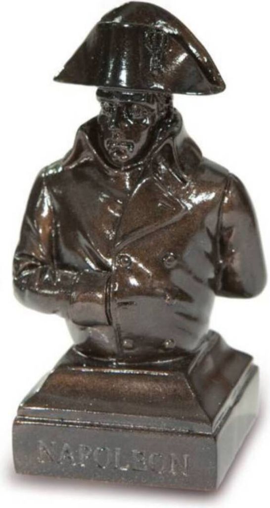 Büste Napoleon 7,5cm bronziert mit Hand in der Weste Produktbild 