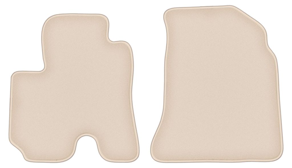 DURBAN Beige Velours-Fußmatten vorne für Toyota RAV4 II FL 5-türig (2003-2005)