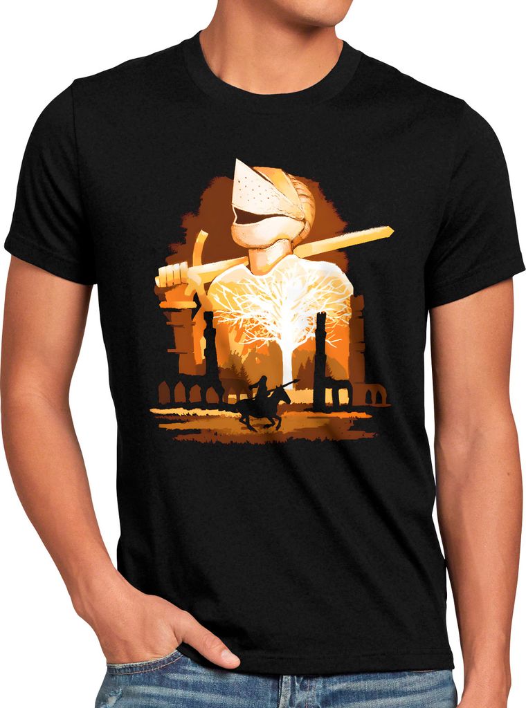 BaumwolleCloud Knight of the Lands Herren T-Shirt limgrave gelmir farum rpg open-world