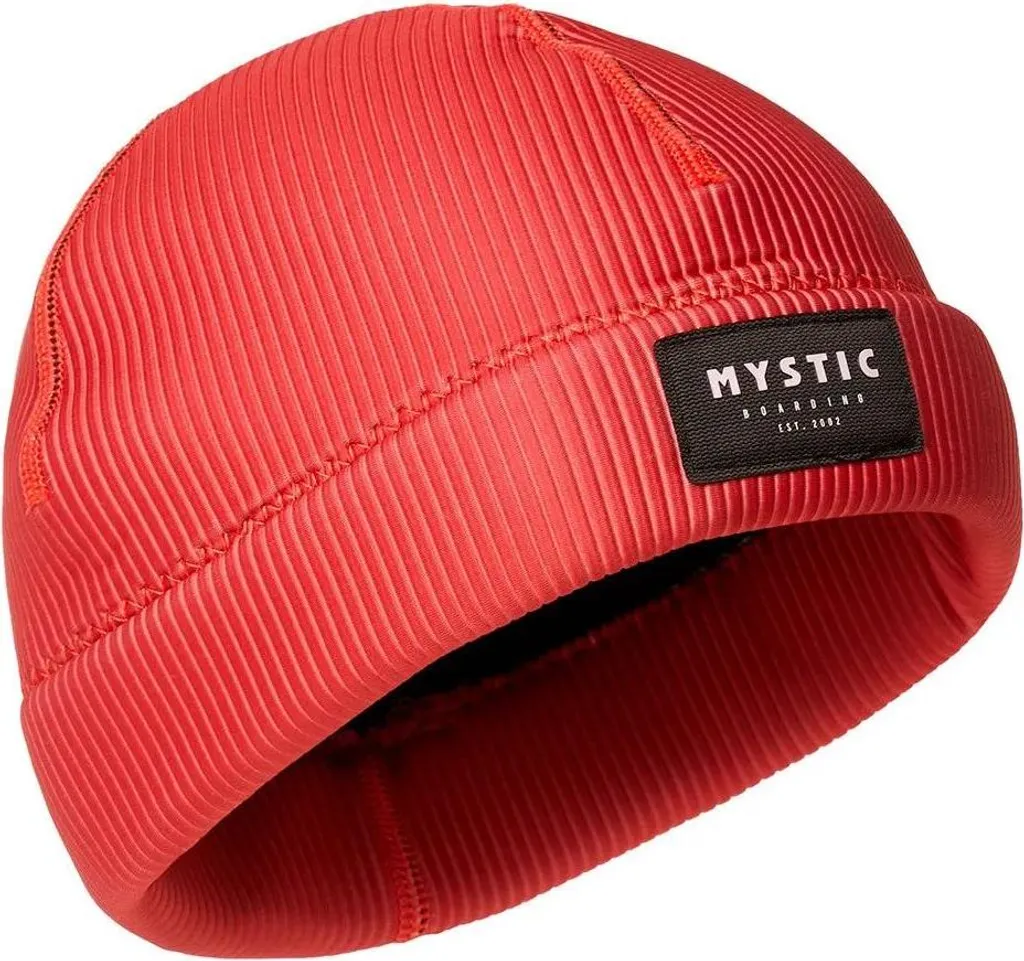 Berretto Neoprene 2mm Mystic Beanie Rosso S/M - Protezione Orecchie