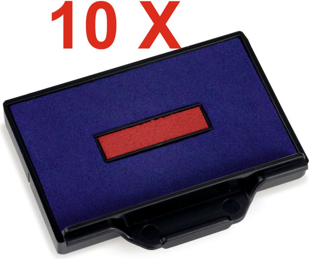 10 X Trodat Ersatzkissen 6/56/2 für Professional 5206 – Stempelfarbe zweifarbigFür Professional 5117, 5460, 5460L, 5465