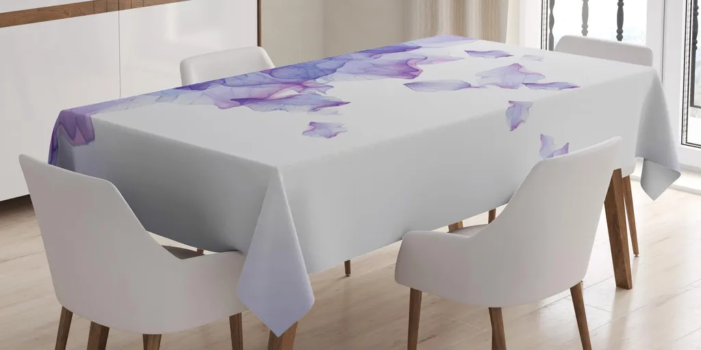Tovaglia Rettangolare Abakuhaus 140x170 cm - Astratto Viola e Rosa