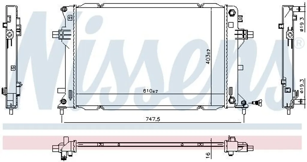 Évitez la surchauffe : Radiateur NISSENS 606811 pour Hyundai Ioniq AE