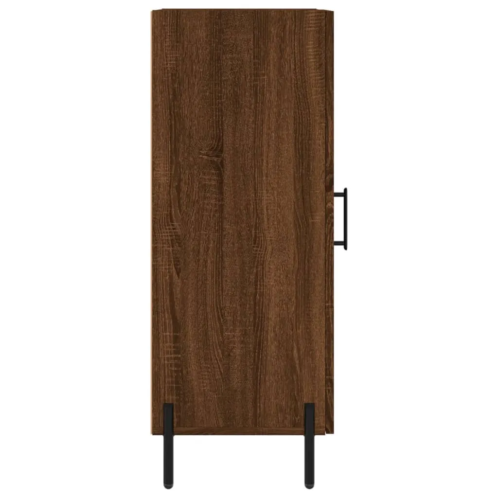 vidaXL Credenza 34,5x34x90 cm Rovere Marrone | Mobiletto Dispensa Bagno - 8