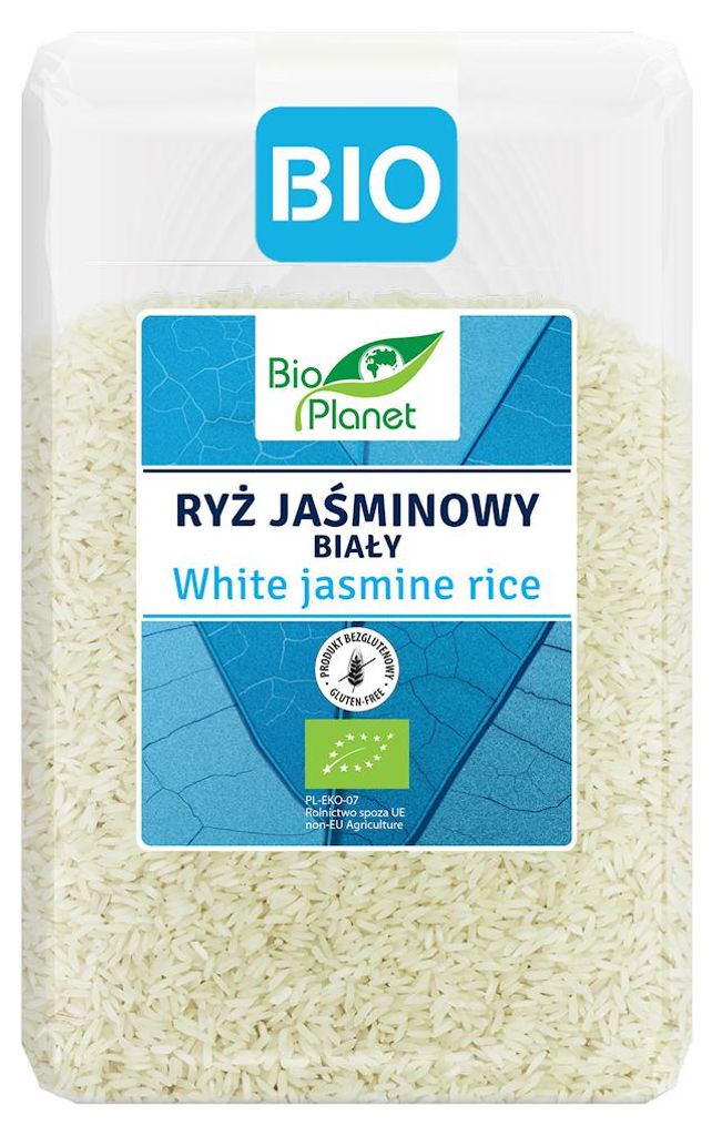 RYŻ JAŚMINOWY BIAŁY BEZGLUTENOWY BIO 2 kg - BIO PLANET