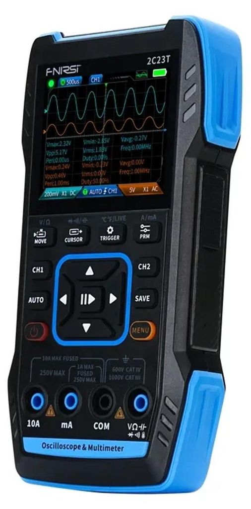 Prenosný 3v1 osciloskop FNIRSI 2C23T, multimeter a Obrázok produktu 