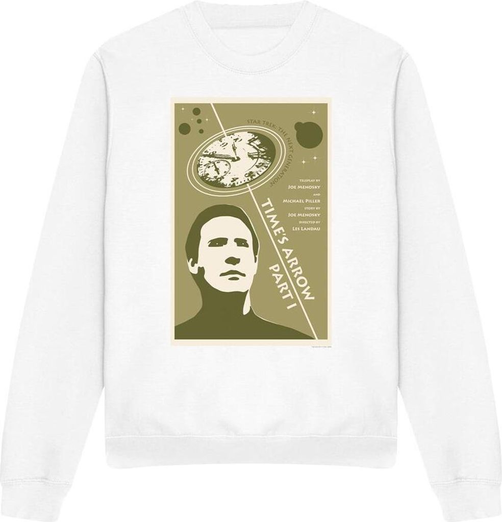 Star Trek - "The Next Generation Season 5 Episode 26" Sweatshirt für Herren/Damen Uni TV11921 (M) (Weiß)