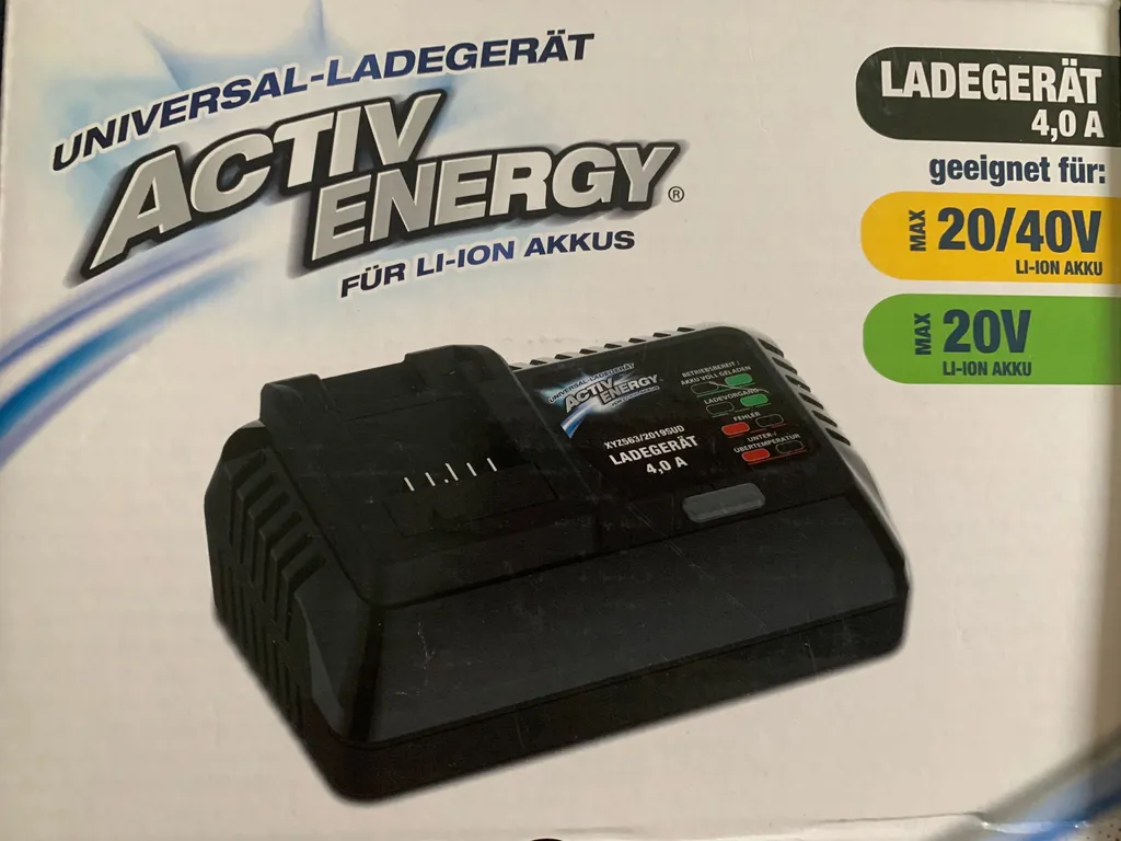 Chargeur Intelligent Activ Energy 20/40V avec Indicateurs LED de Charge
