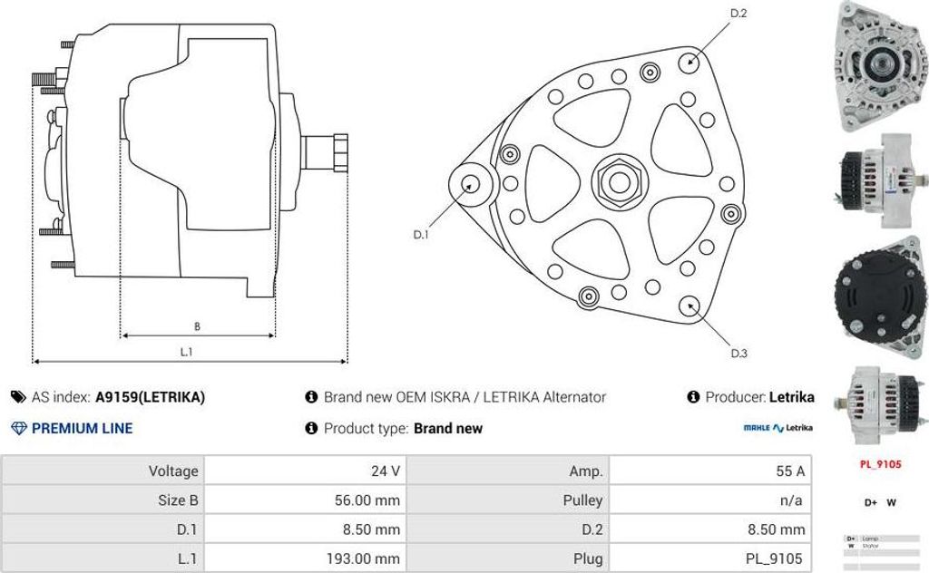 Bommer D1D 4.3, Simba 1350, 120, Enigne, A314, 8100 VC, 613 M 4.0, 613 R 4