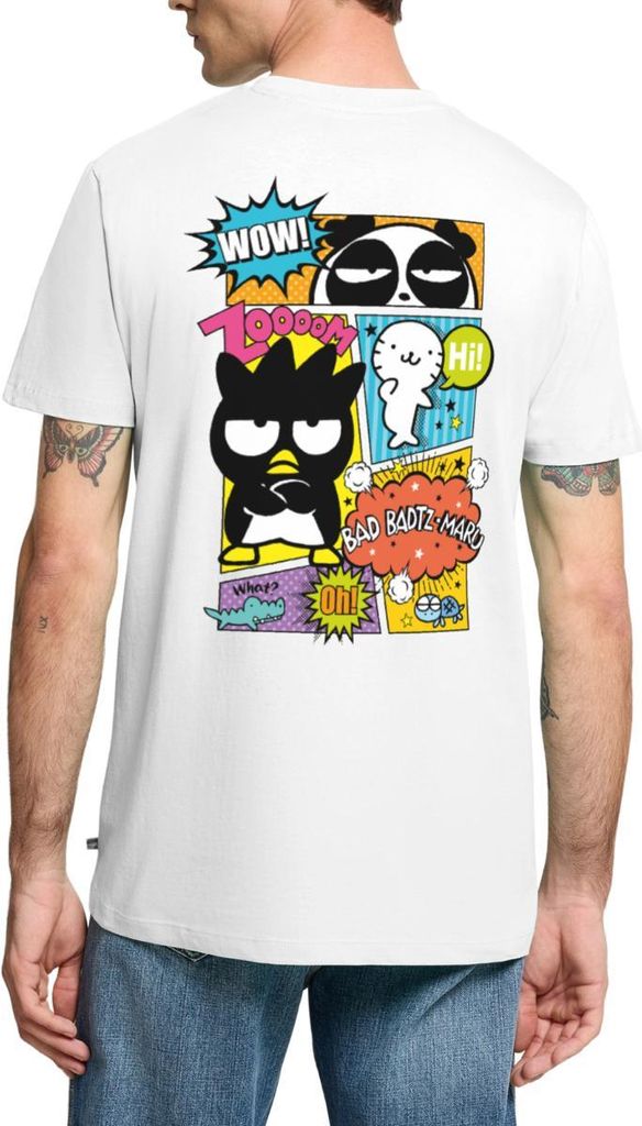 Spreadshirt Bad Badtz-Maru Mit Freunden Im Comic Stil Männer Premium T-Shirt, 5XL, Weiß