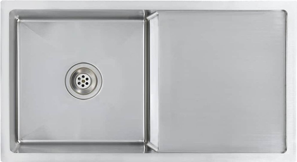 vidaXL Handgefertigte Küchenspüle Edelstahl Produktbild 