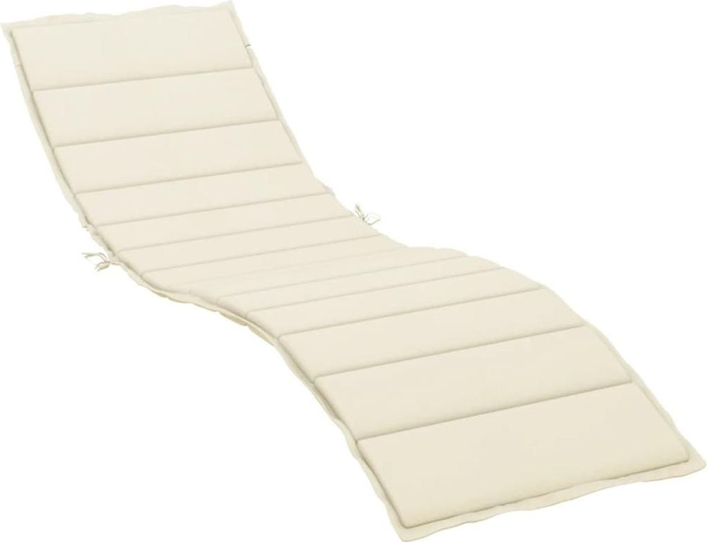 A single sun lounger cushion on a white background.