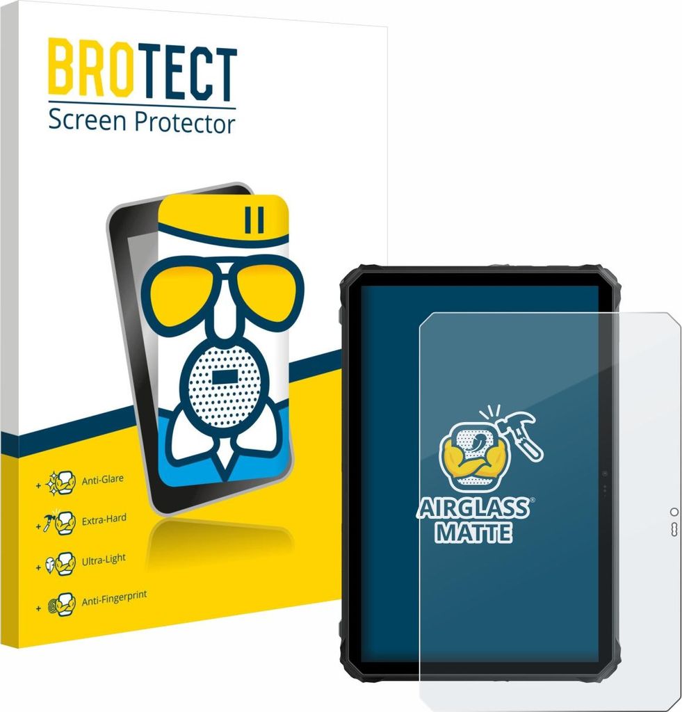 BROTECT Entspiegelungs Schutzglas für Blackview Active 7 Schutzfolie Panzer Folie Glas Display Schutz matt