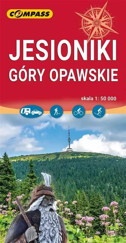 Ne vous perdez plus à Jesioniki grâce à la carte Opawskie 1:50 000