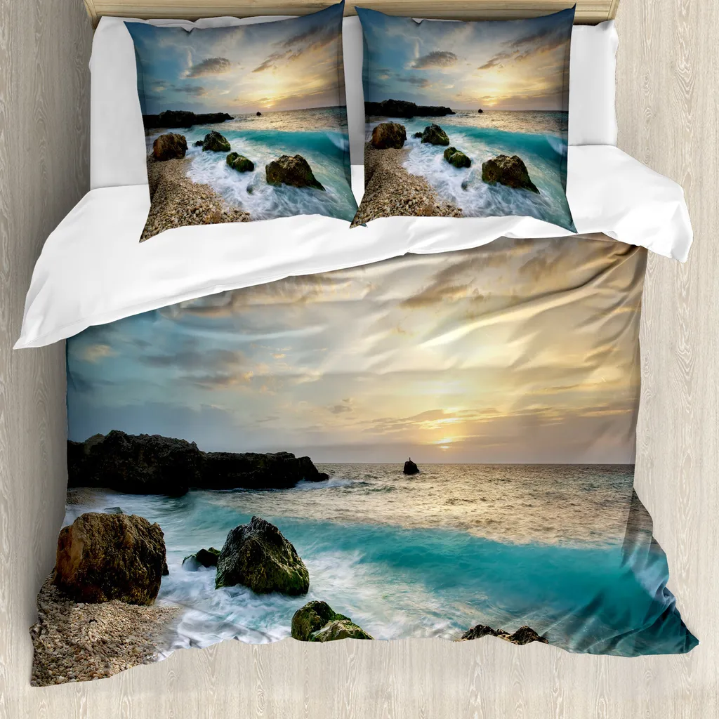 Copripiumino Ocean ABAKUHAUS 200x200 - Set Letto Mare con Federe
