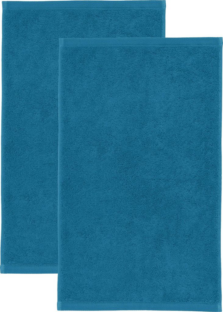 Erwin Müller Gästetuch Heidenheim" 2er-Pack ozeanblau 30x50 cm"
