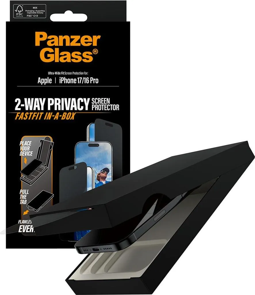 Miglior Vetro iPhone 17 Pro Panzerglass FastFit Protezione Schermo