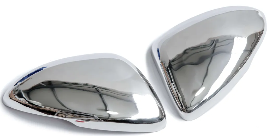 Lot de 2 caches rétroviseurs chrome en acier inoxydable Opel Astra K