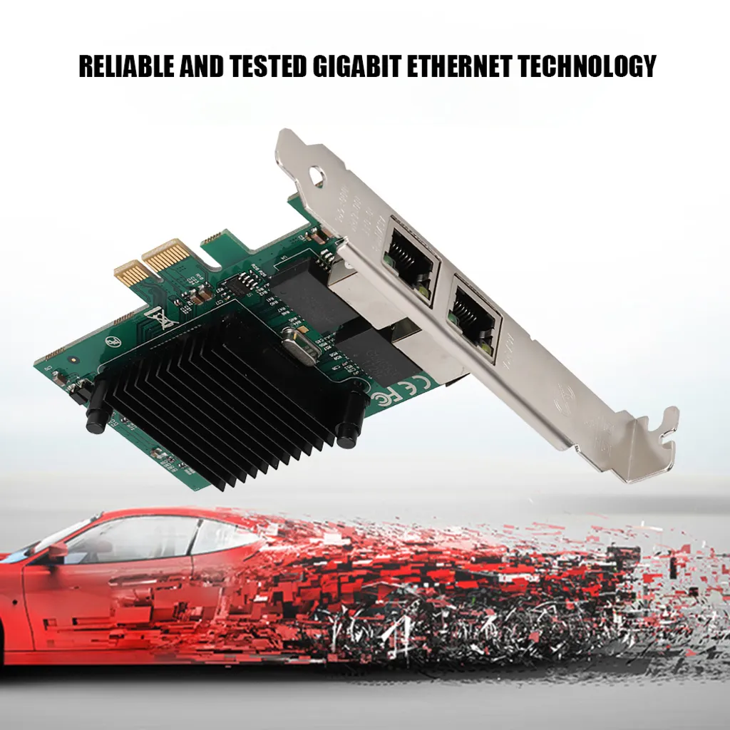 Carte réseau PCI-E Gigabit Ethernet avec puce haute performance 1Gbps