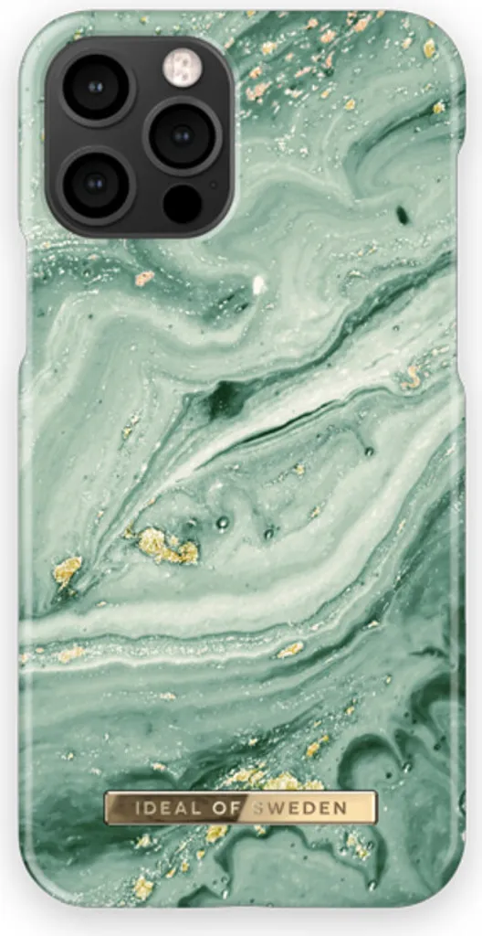 Protection mobile 6.1 pouces iDeal of Sweden Mint Swirl Marble Premium
