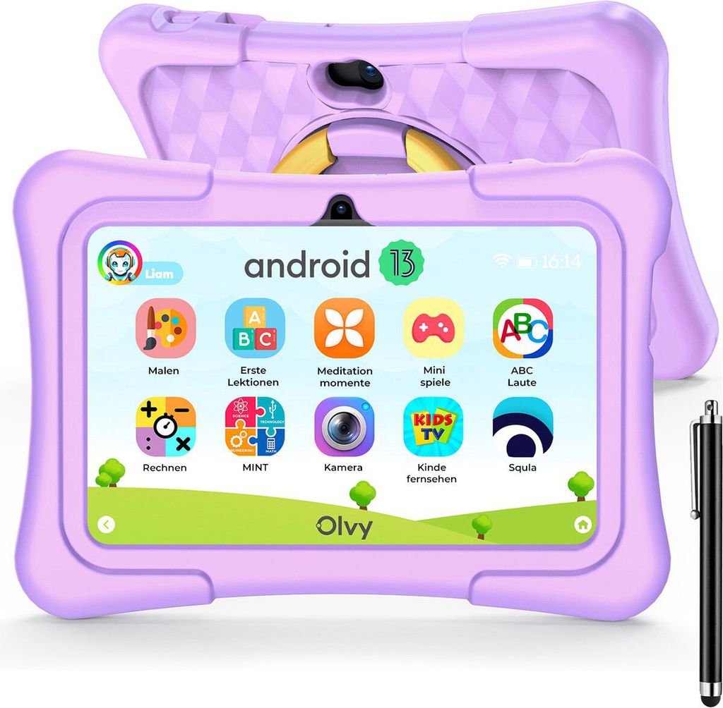 Olvy Kinder Tablet Android 13 Tablet für Kinder, Kids Produktbild 1