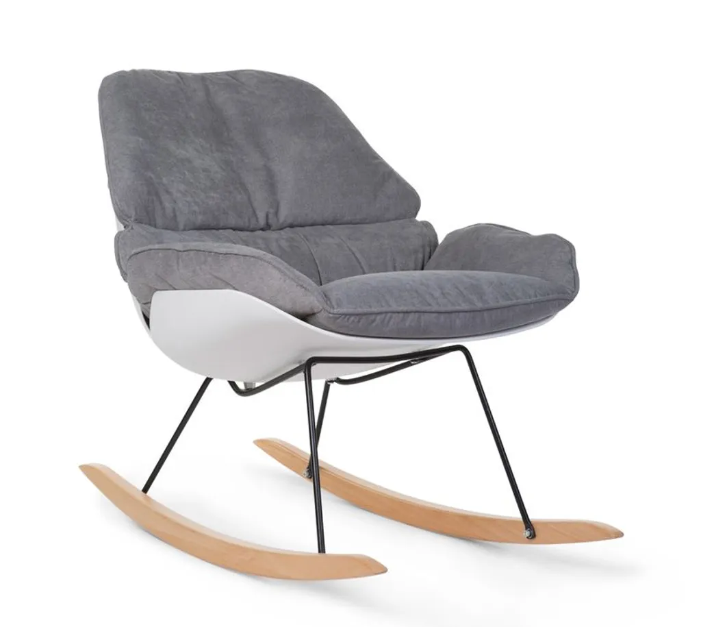 Chaise Rocking Lounge pour allaitement et repos de bébé coloris blanc