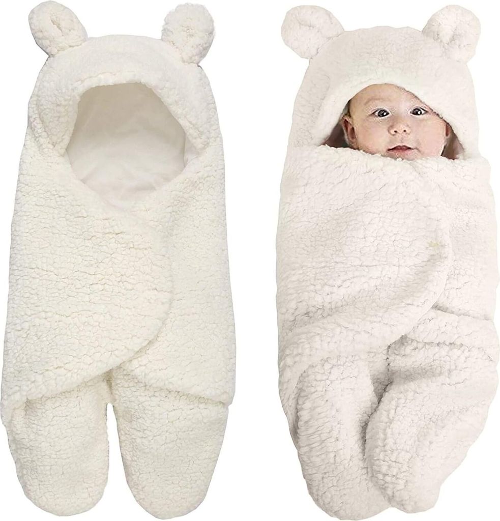 Kinder-Babydecken 75 x 100 cm, Unisex, Neugeborene, dick, dreilagig, superweich, Regenbogen-Schlafdecken für Kleinkinder, Baby-Mädchen, Jungen, K...