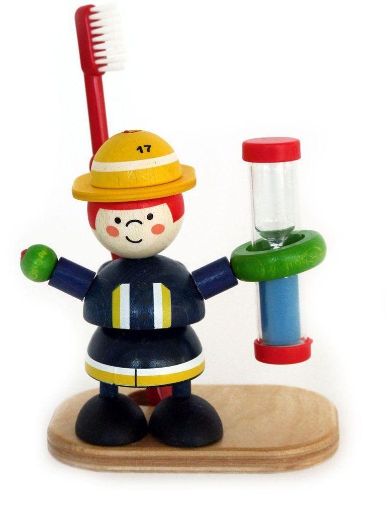 Hess-Holzspielzeug Zahnputzuhr, Fred