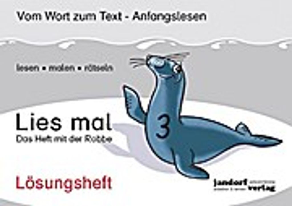 Lies mal 3 - Das Heft mit der Robbe. Lösungsheft Obrázok produktu 