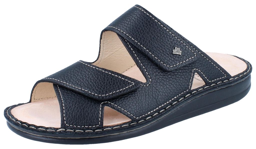 Finn Comfort, Danzig-Soft, heren, slipper, zwart, leer, Productafbeelding 