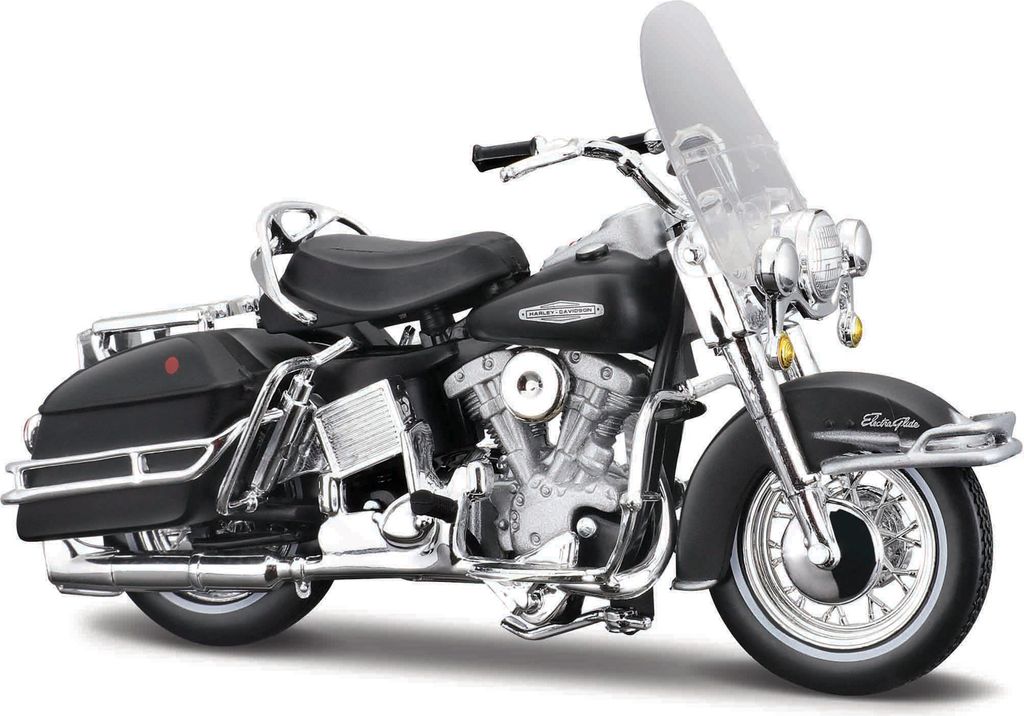 Maisto - HD - 1966 FLH Electra Glide®, nero opaco, 1:18 Immagine del prodotto 