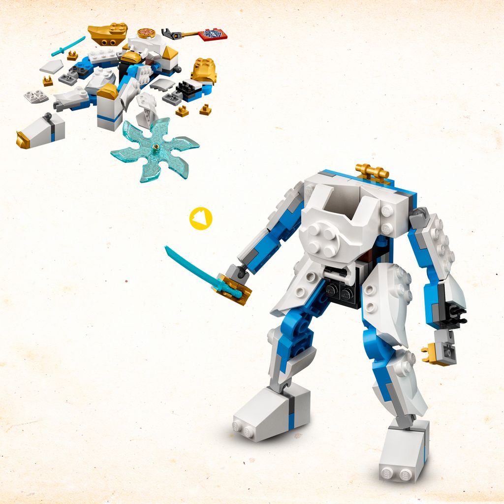 LEGO 71761 NINJAGO Zanes Power-Up-Mech EVO, Spielzeug ab 6 Produktbild 4